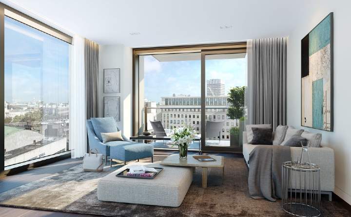 Living room at Southbank Place